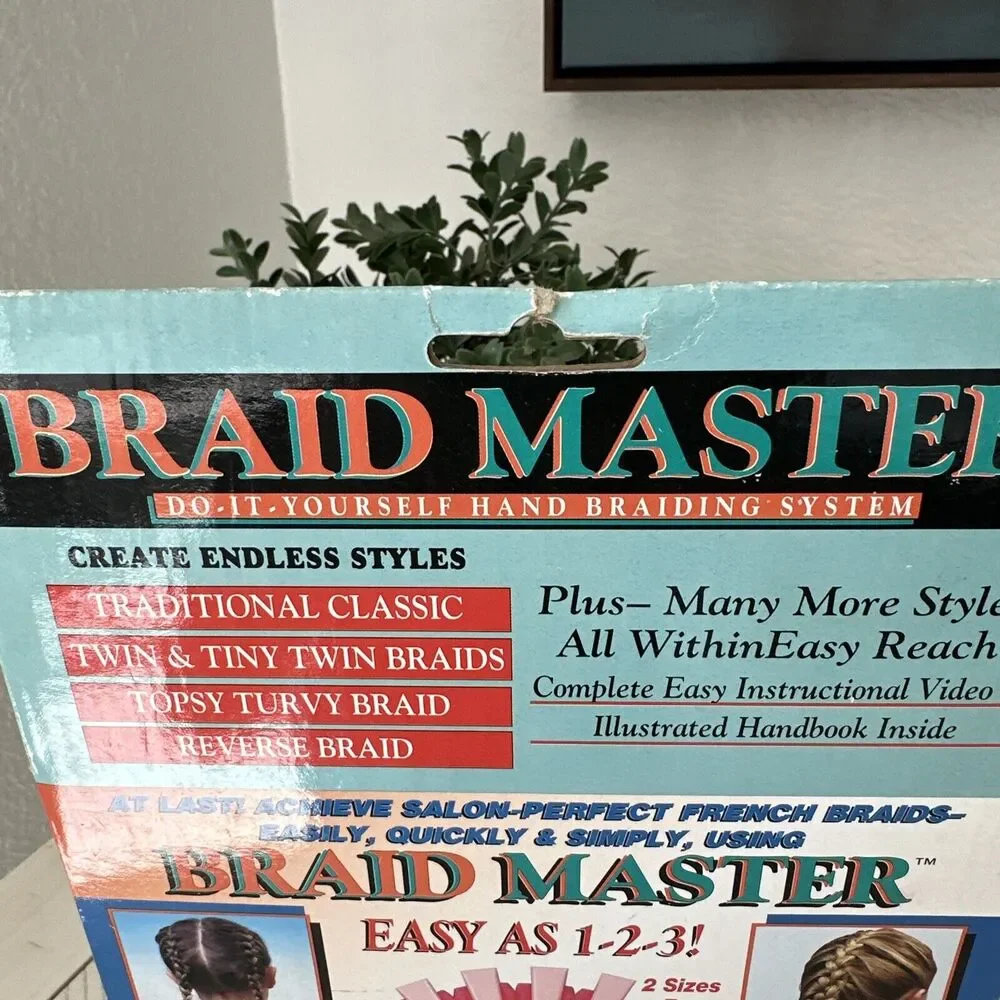 Vintage 90s Braid Master Instructional‎ Video VHS DIY Hand Braiding Hair System